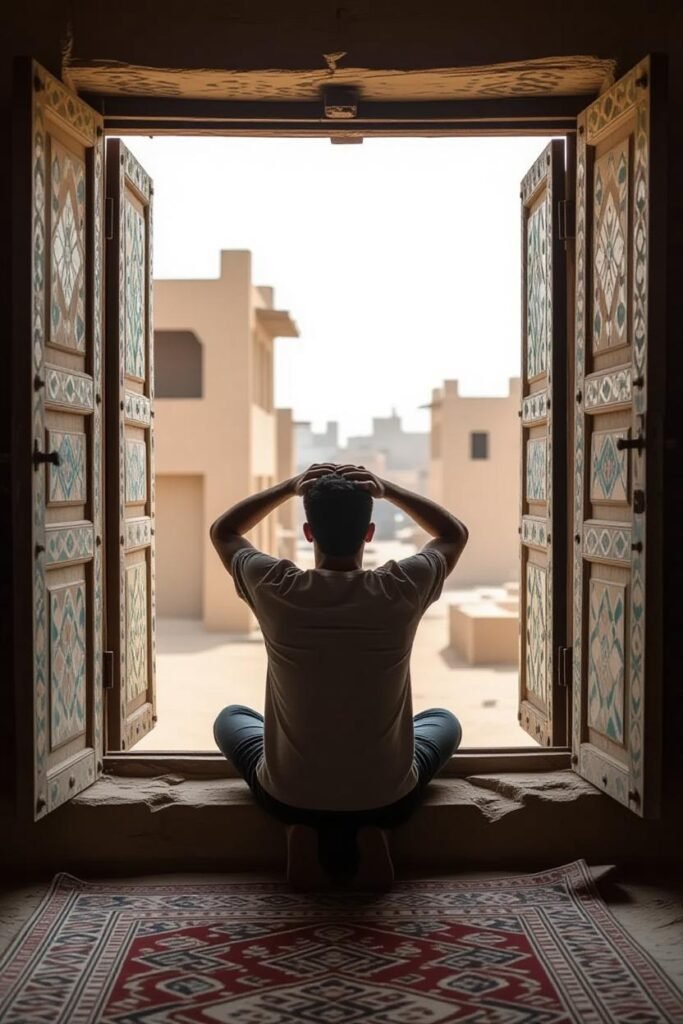 شاب عربي مفكر يحلل وضعه المالي الصعب