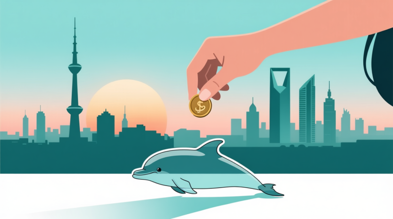 أدوات AI في الإدارة المالية 2025 – يد تدخر عملات مع خلفية الرياض