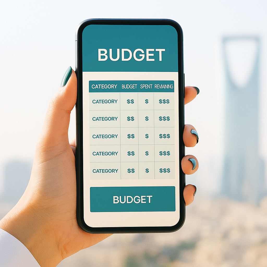 شاشة Chat GPT تعرض جدول ميزانية – أدوات AI في الإدارة المالية