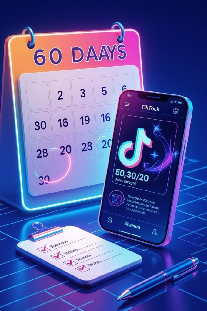 خطة 60 يومًا لبناء جمهور على تيك توك عبر محتوى مالي