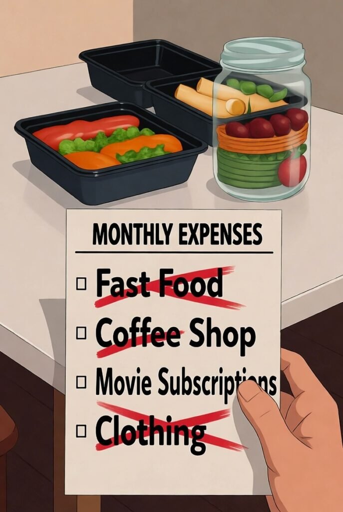 الشطب على المصروفات غير الضرورية واستبدالها ببدائل ذكية.