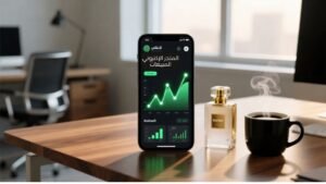 واجهة متجر إلكتروني سعودي حديثة تعرض إحصائيات البيع