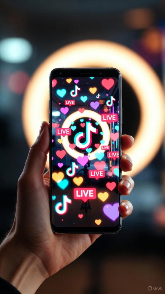 زيادة متابعين تيك توك عبر البث المباشر المبدع