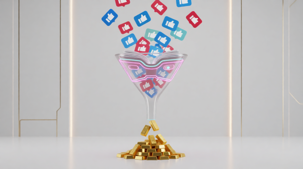 شكل قمع رقمي لتحويل المشاهدات إلى أرباح مالية