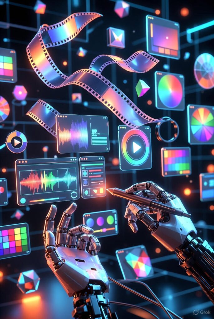 واجهة تحرير فيديو وصور ذكية.