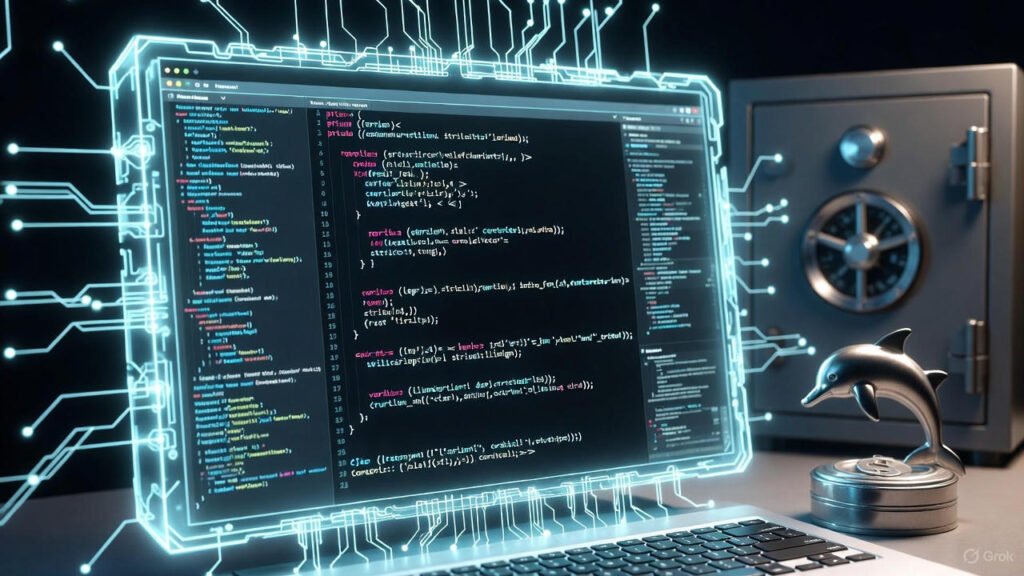 أكواد برمجية ذكية وشاشات تطوير.