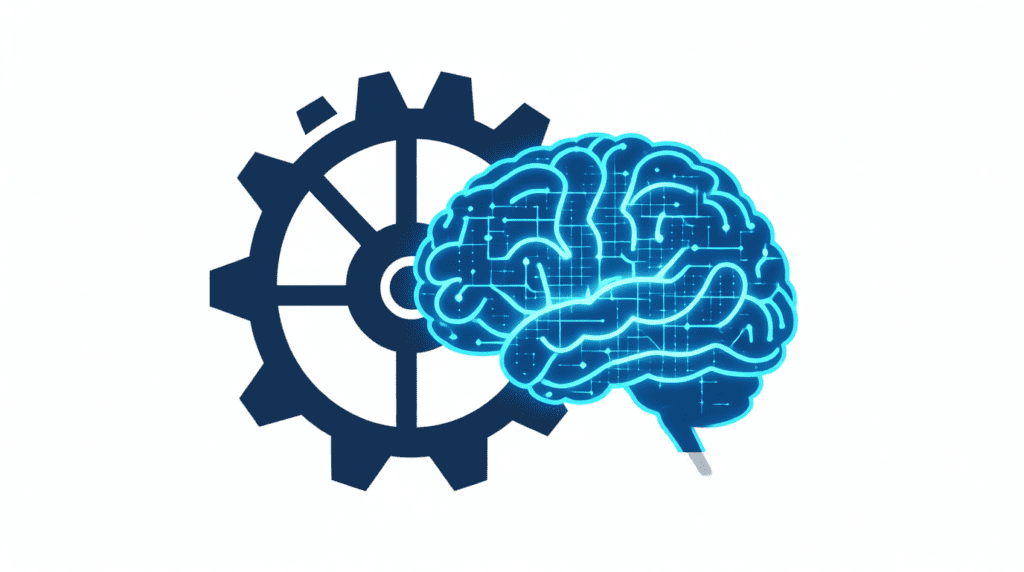 رسم توضيحي يقارن بين البرمجة التقليدية وأسس فهم التعلم الآلي.