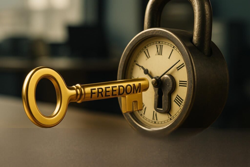 مقارنة بصرية بين قيود الوظيفة وحرية الاستقلال المالي