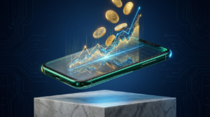 هاتف ذكي يعرض رسوم بيانية لـ أفضل تطبيقات إدارة الميزانية 2026