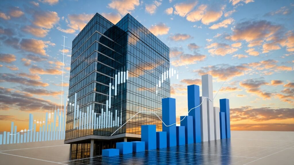 واجهة معمارية لبرج حديث تعبر عن استثمار عقاري دليل شامل.