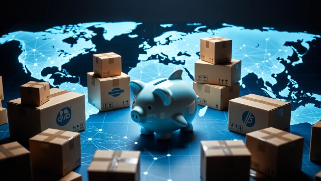 صناديق شحن وسلسلة توريد عالمية احترافية