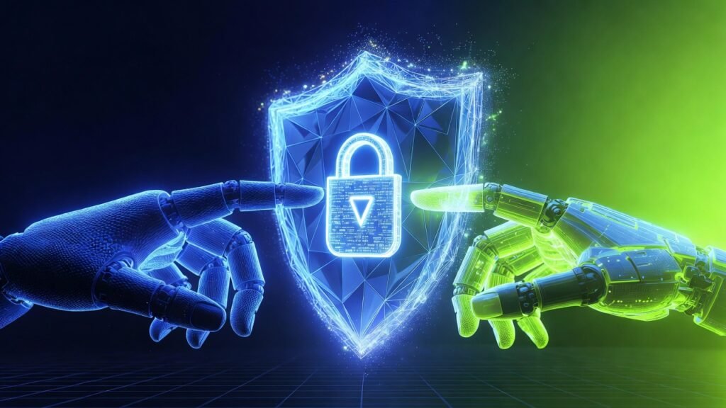 تمثيل بصري آمن لنظام الضمان Escrow لحماية الحقوق المالية للمستقلين.