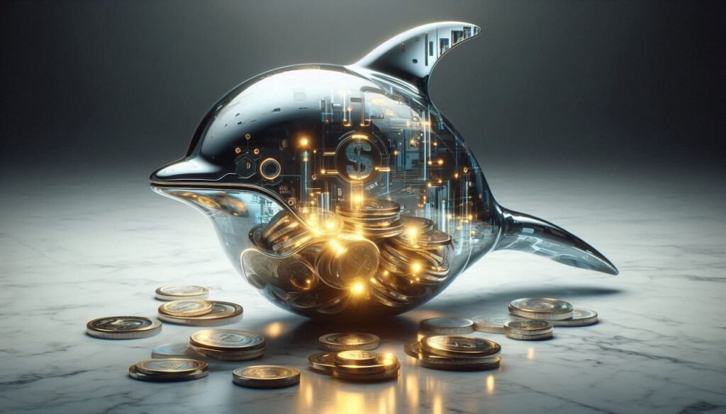 حصالة رقمية حديثة تمثل نمو المدخرات من العمل الحر الموثوق.