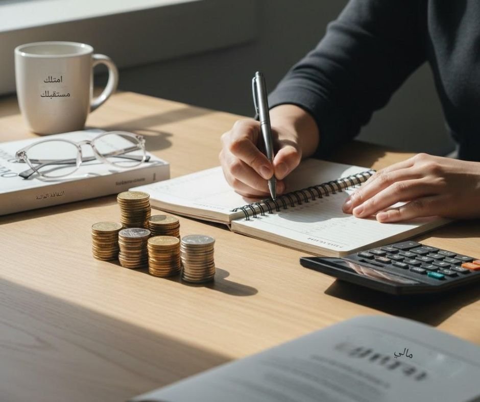 جدول بيانات مالي يوضح التدفق النقدي والوعي بالمال