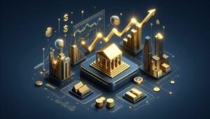 رسم تقني يوضح نمو أنواع الاستثمارات المختلفة بذكاء