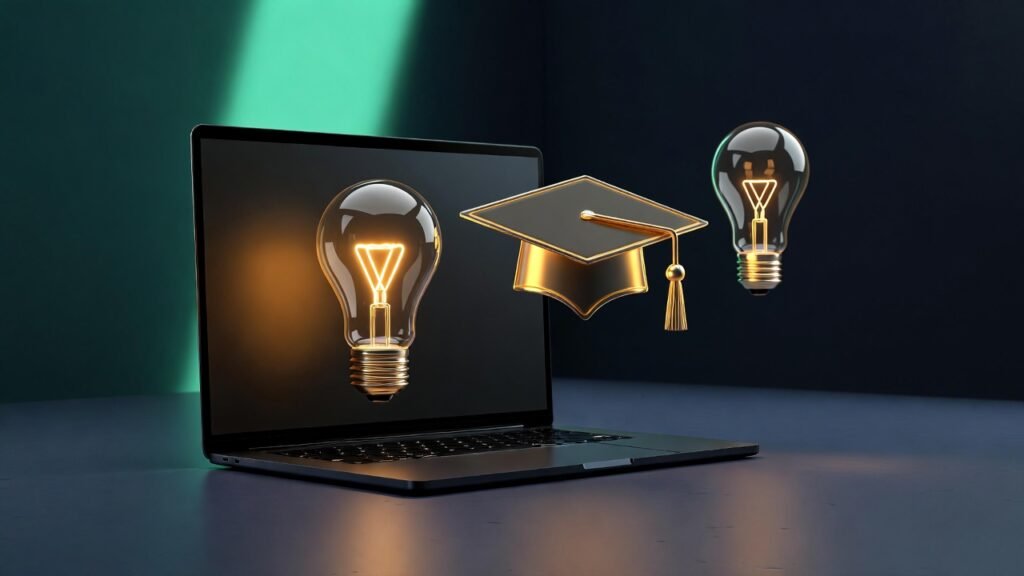 تصميم رقمي حديث يعبر عن مصادر مجانية للعمل الحر والنمو المالي الرقمي.